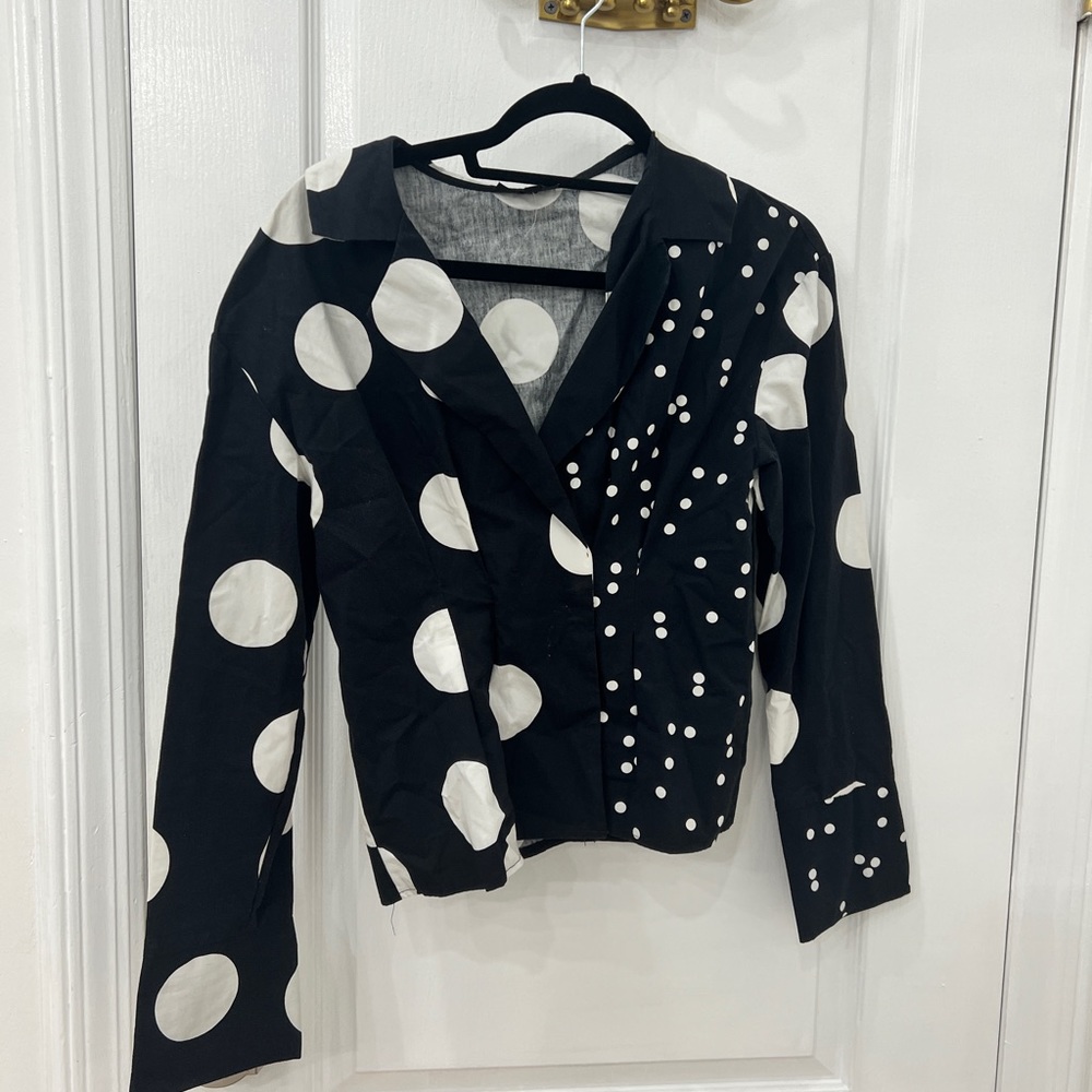 Topshop Polka Dots Blouse